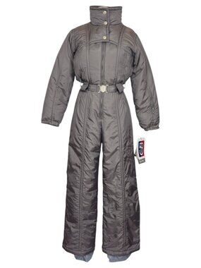 NWT Vintage CB Sports Elegant Ski Suit Sage Gray Sz Small